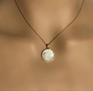 Mother Of Pearl Saint Necklace