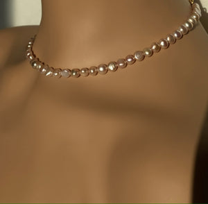 Classic Strand Of Pink Pearls