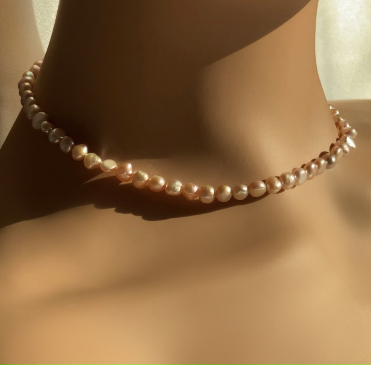 Classic Strand Of Pink Pearls